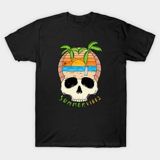 Summer vibes skull version T-Shirt